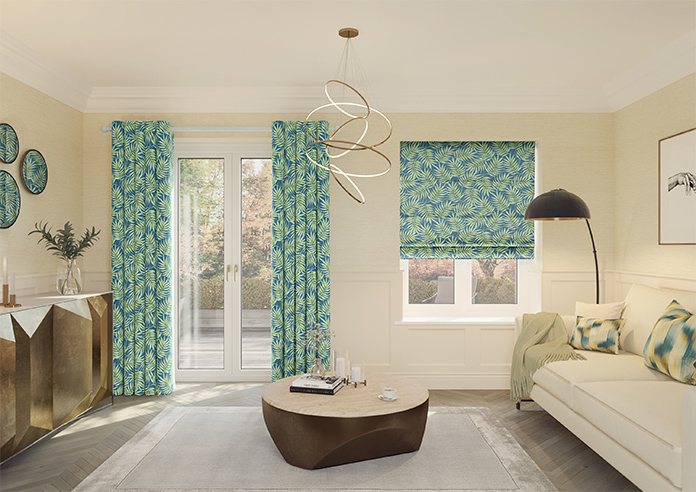 Goa, Deep Lagoon - Twist&Fit Roman Blind - Image 8